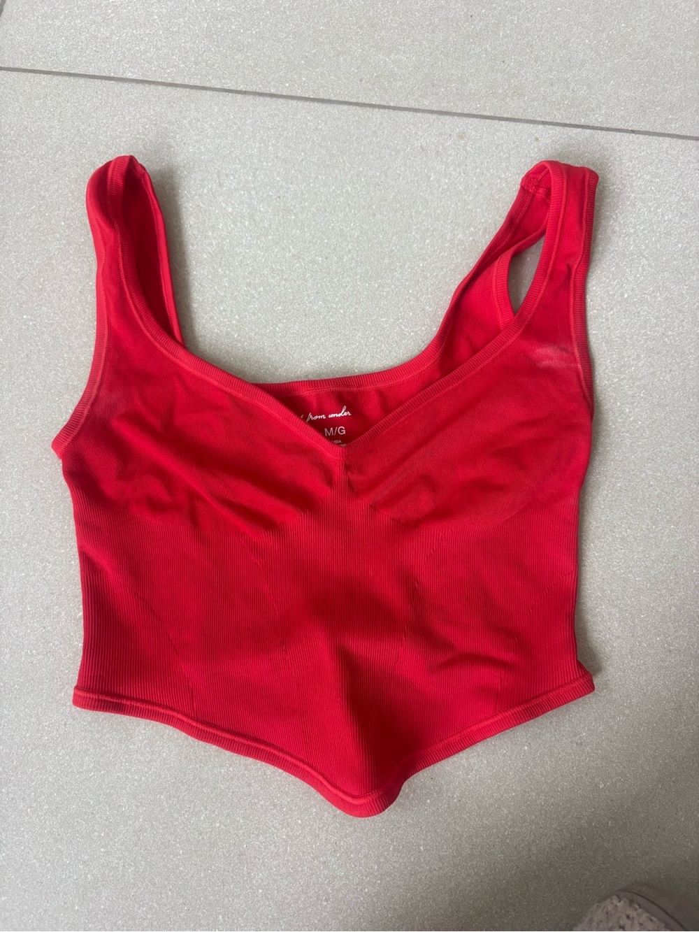 Urban Outfitters Red Crop Tank